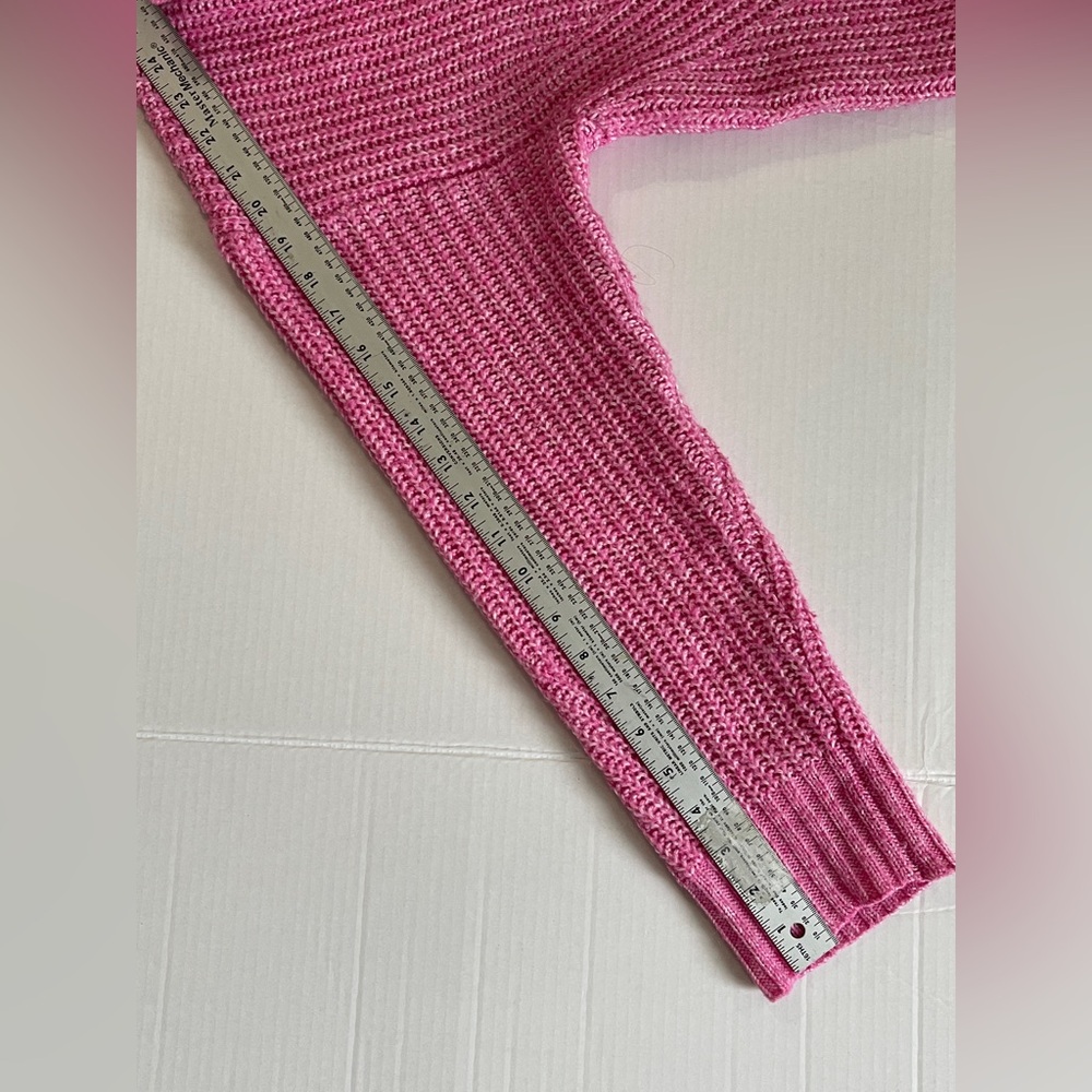 No Boundaries Pink Chunky Knit V-Neck Sweater | Size XXL (19) - Picture 7 of 11
